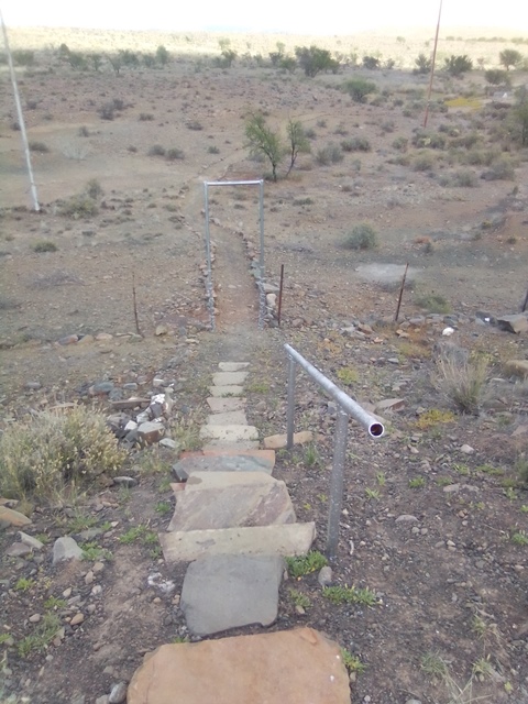 Stairway and Gate Stairway and Gate to WO Arnot Grave